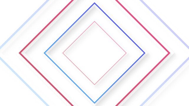 Minimalist White Neumorphic Concentric Glowing Rings Background 4k video	
