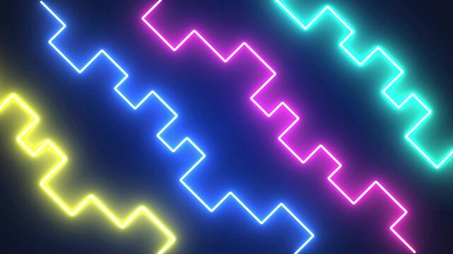 4K Colorful Neon Abstract Animated Background | Vibrant Glowing Neon Motion Backdrop in 4K | Dynamic Multicolor Light Animation | Bright Futuristic Neon Flow Background | Modern 4K Abstract Glowing 
