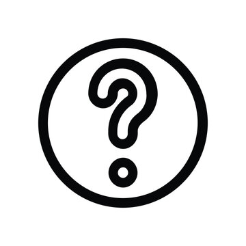 Question Mark Help Center Line Icon