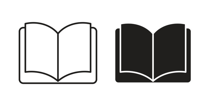 Book icon vector pictogram pack. icon vector template