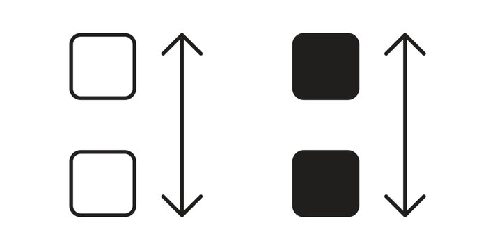 Apps sort icon vector pictogram pack. icon vector template