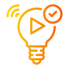 Fototapeta premium idea gradient icon