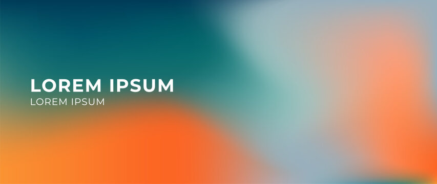 Abstract teal orange gradient background. Bold complementary colors and soft blur effect. Smooth texture. Bright colored glow. Dynamic modern backdrop for banners, covers, creative digital design