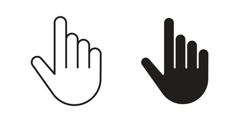 Fototapeta premium Cursor icon vector pictogram pack. icon vector template