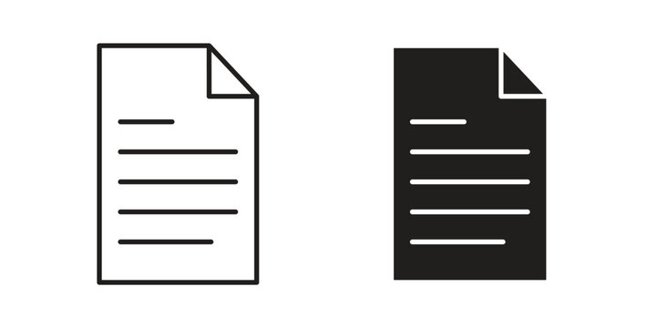 File icon vector pictogram pack. icon vector template