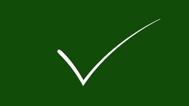 Green check mark icon representing approval, verification, and success. Ideal for business, checklist, UI, web and app design to show completion and confirmation.