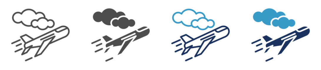 Obraz premium aircraft multi purpose icon set
