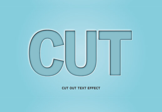 Cut Out Text Effect