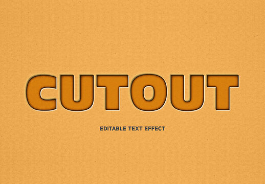 Cut Out Text Effect