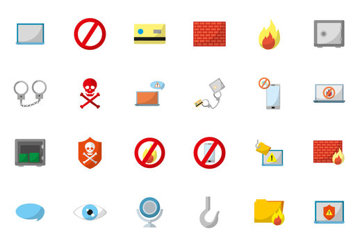 Digital Security Illustration Set