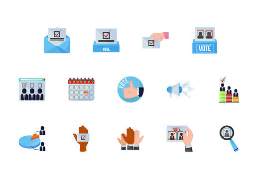 Elections Voting Illustration Set