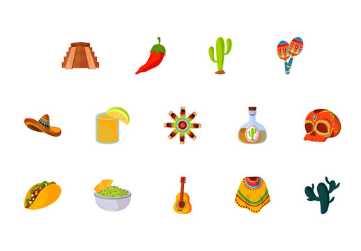 Mexican Culture Illustration Set