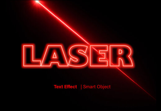 Laser Text Effect