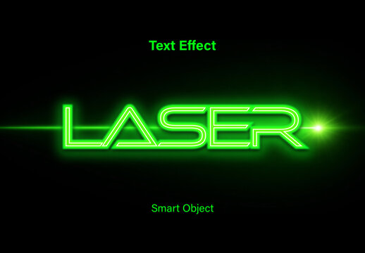Laser Text Effect