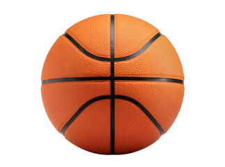 Fototapeta premium Isolated orange basketball with classic textured surface for sports game and athletic activity