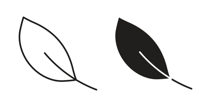 Leaf icon vector pictogram pack. icon vector template