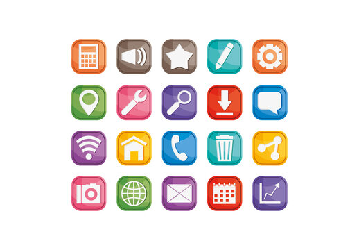 Glossy App Icon Set