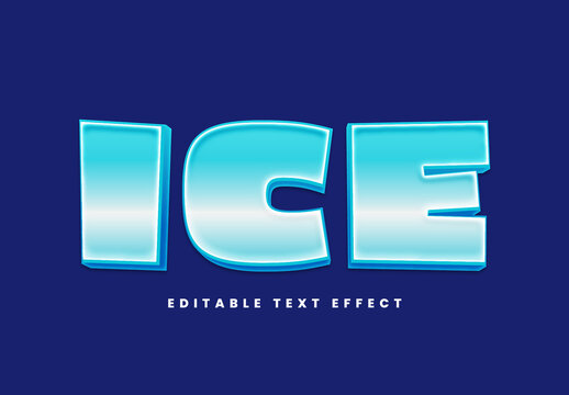 Ice Text Effect