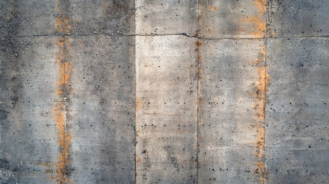 Bridge concrete textures weathered deck surface with rust stains historic American highway infrastructure construction materials industrial background
