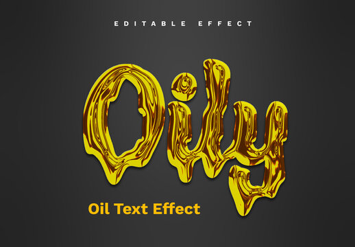 Oil Text Effect