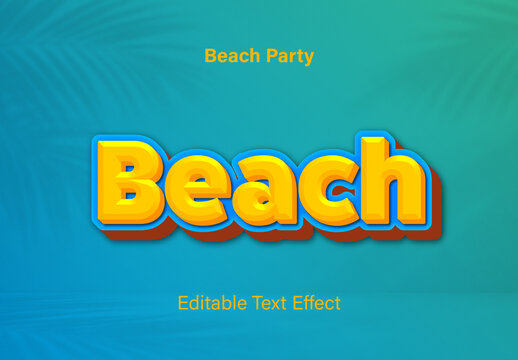 Beach Party Text Effect
