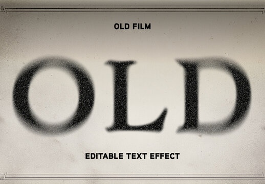 Vintage Film Text Effect