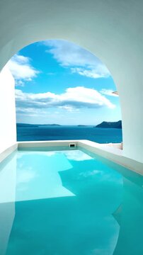 サントリーニ島のカルデラプール