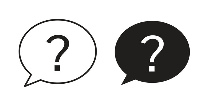 Question icon vector pictogram pack. icon vector template
