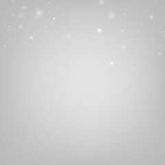 Soft white dust drifts across a transparent canvas, forming luminous bokeh with tiny sparkling highlights. PNG format allows easy layering. © Extrastock