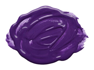 Obraz premium Thick purple paint stroke texture with glossy finish