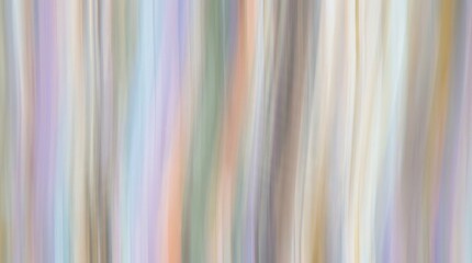 Obraz premium A blurred photograph of a curtain or fabric displaying a gradient of pastel colors. The image exhibits a long exposure effect, creating a streaked and dynamic appearance.