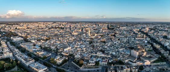 Naklejka premium Sunlit Ramparts of Lecce at Golden Hour – Carlo V Renaissance Walls and Triumphal Gates in Salento – Iconic Puglia Heritage – Romantic Italian Wall Art