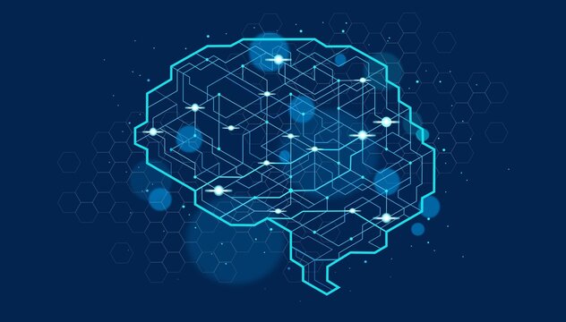 Artificial Intelligence Digital Brain with Neural Network