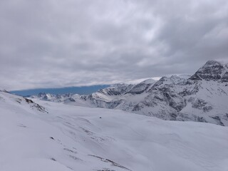 Obraz premium winter snowy nature in the alps