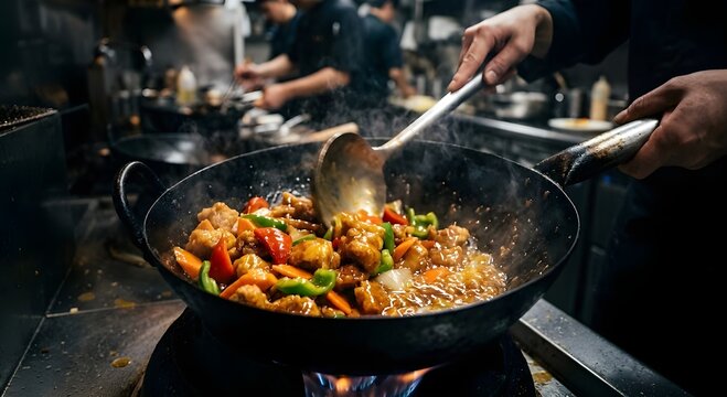 Sweet and sour pork is a Chinese-style dish that's really popular at Japanese restaurants.