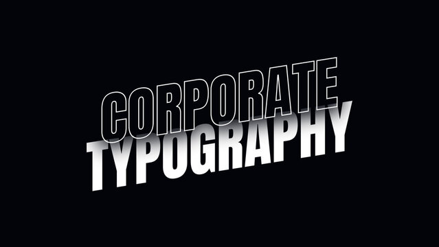 Corporate Typography