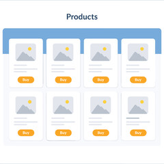 Visible Objects In Flat Vector Illustration