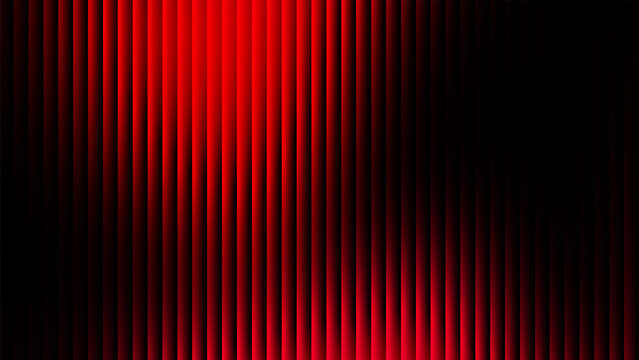 Abstract dark red ribbed glass background with vertical light stripes