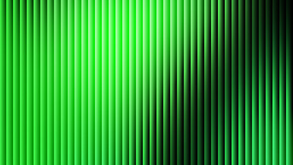 Abstract green ribbed glass background with vertical lines and gradient © MM