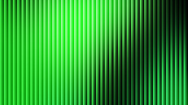 Abstract green ribbed glass background with vertical lines and gradient