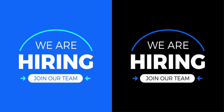We are hiring recruitment banner and join our team announcement