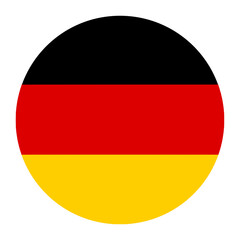 Obraz premium Germany Flag in Circle Shape