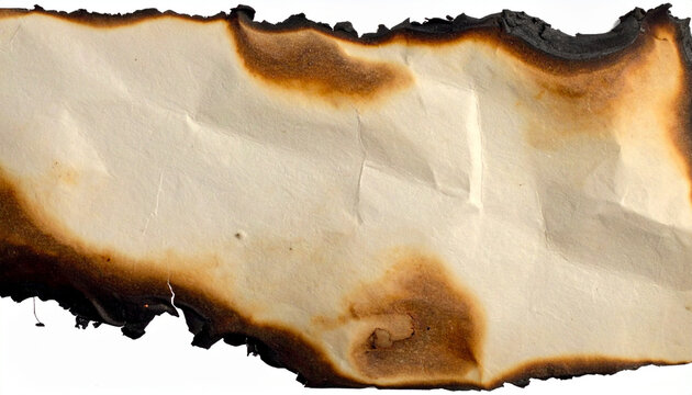 Burned paper texture with charred edges