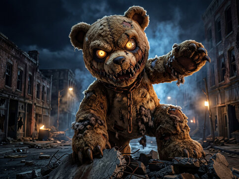 Horror teddy bear