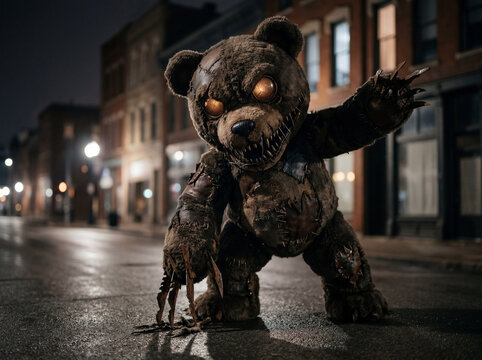Horror teddy bear