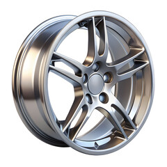 Fototapeta premium car alloy rim isolated on white background 3d illustration