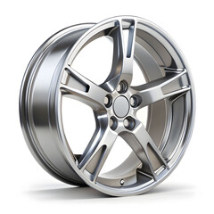 Obraz premium car alloy rim isolated on white background 3d illustration