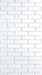 Fototapeta premium Vertically aligned, white brick wall creates a minimalist, textured background pattern