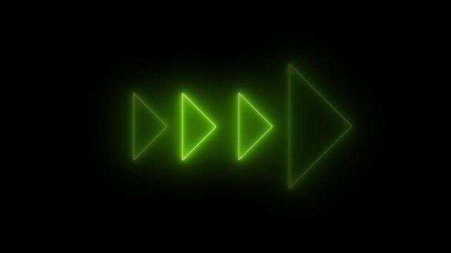 Outline Neon Arrows	