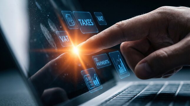 Financial regulation and tax compliance concept showing tax document, VAT, transaction flow, and financial auditing in modern financial system Latch 
